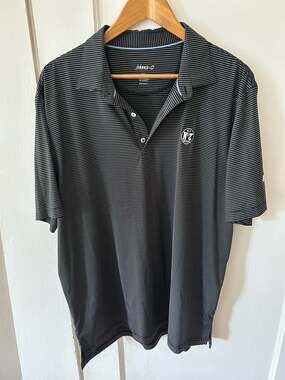 Johnnie-O Jack Daniel's Old No. 7 Brand Striped Polo Shirt XL